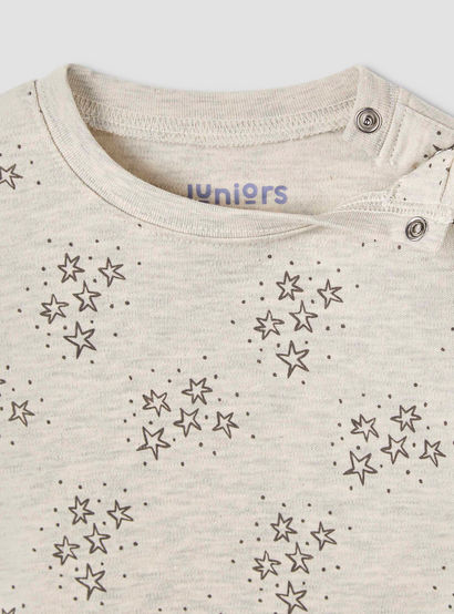 Juniors Star Print T-shirt and Pyjama Set-baby-boys-clothing-nightwear-pyjamasets-image-5