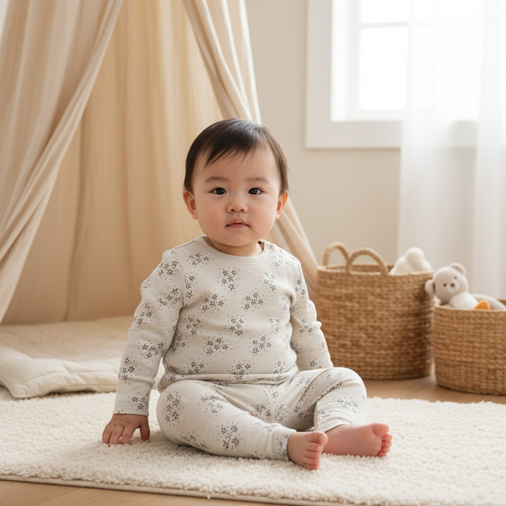 Juniors Star Print T-shirt and Pyjama Set