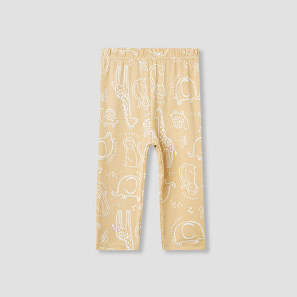 Juniors Lion Print Long Sleeve T-shirt and Pyjama Set