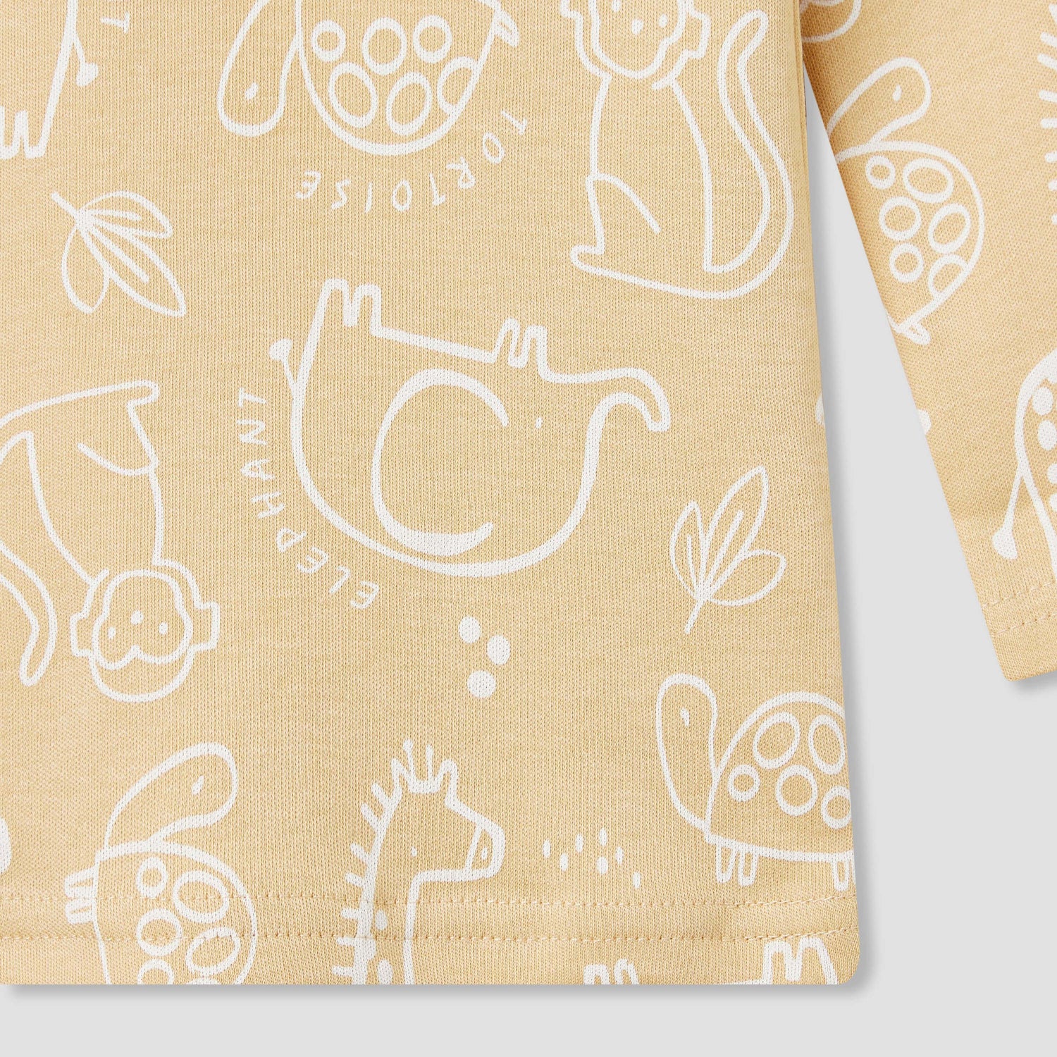 Juniors Lion Print Long Sleeve T-shirt and Pyjama Set