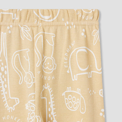 Juniors Lion Print Long Sleeve T-shirt and Pyjama Set