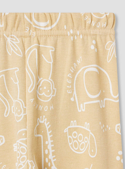 Juniors Lion Print Long Sleeve T-shirt and Pyjama Set-baby-boys-clothing-nightwear-pyjamasets-image-7