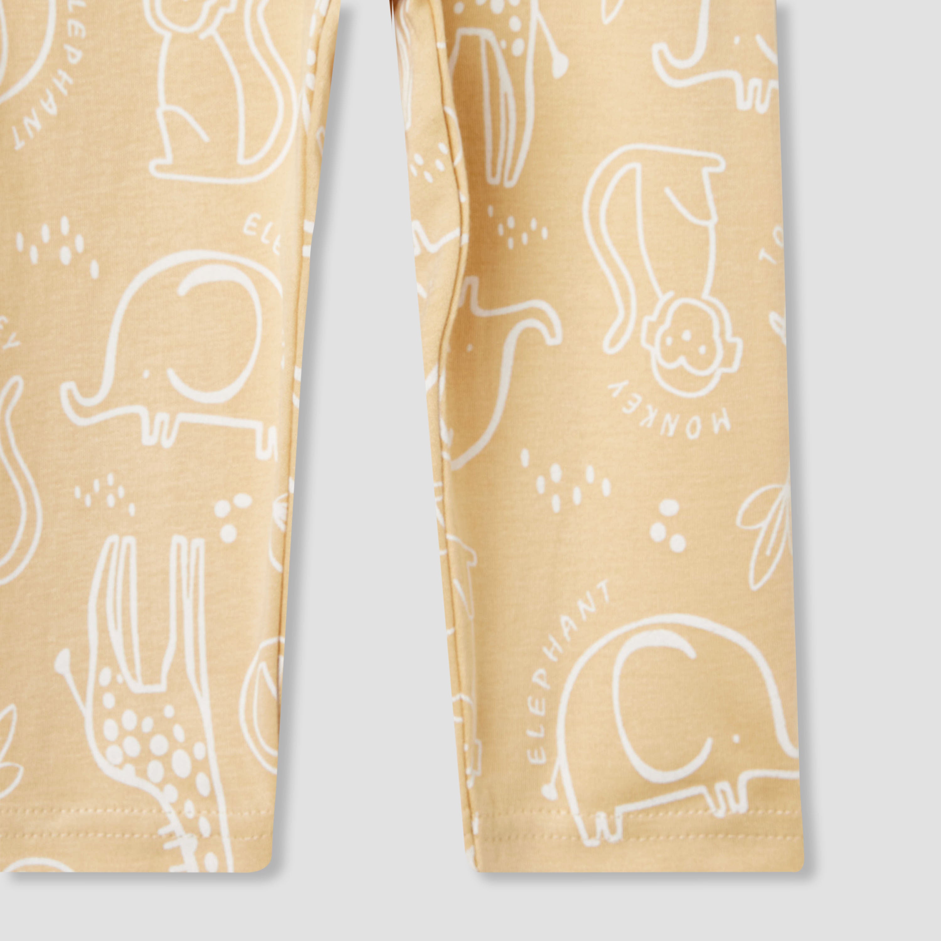Juniors Lion Print Long Sleeve T-shirt and Pyjama Set