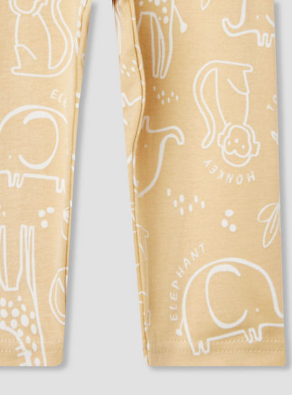 Juniors Lion Print Long Sleeve T-shirt and Pyjama Set-baby-boys-clothing-nightwear-pyjamasets-image-8