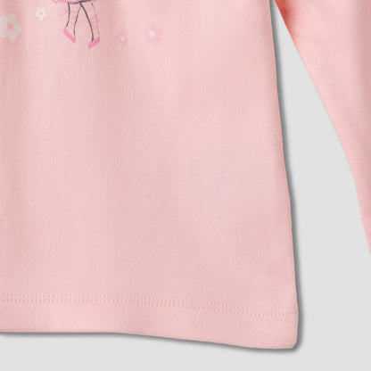 Juniors Printed Long Sleeve T-shirt and Pyjama Set