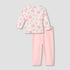 Juniors Smiley Print T-shirt and Pyjama Set - Pink / 12-18 mths
