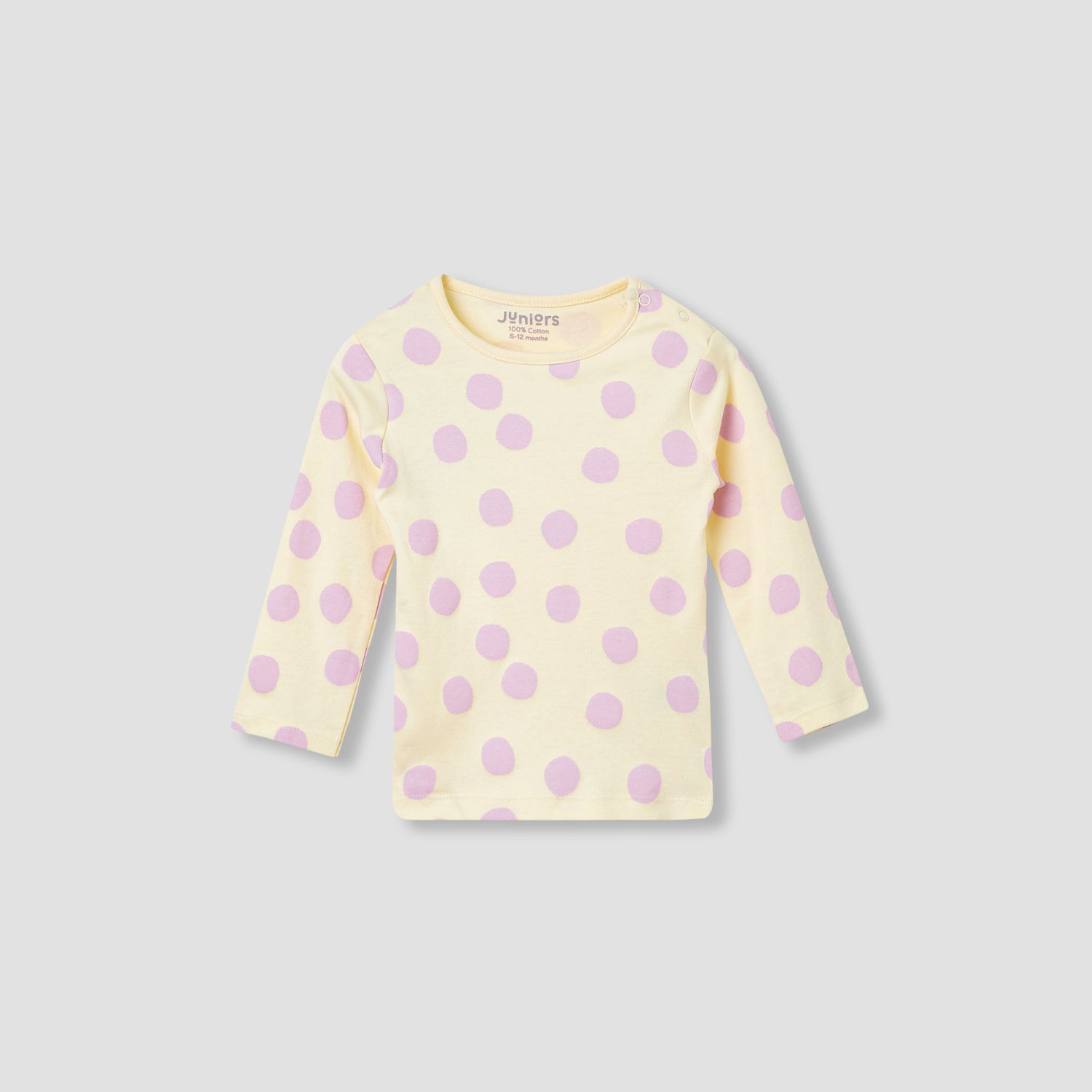 Juniors Polka Dot Print T-shirt and Pyjama Set