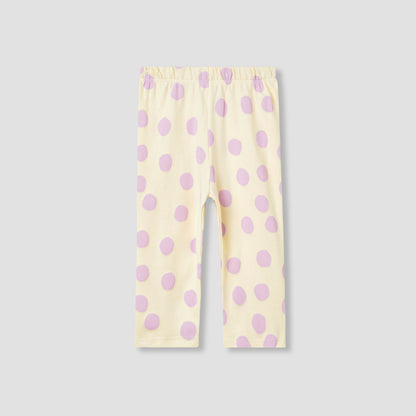 Juniors Polka Dot Print T-shirt and Pyjama Set