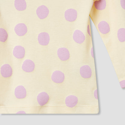 Juniors Polka Dot Print T-shirt and Pyjama Set