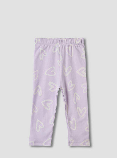 Juniors Heart Print T-shirt and Pyjama Set-baby-girls-clothing-nightwear-pyjamasets-image-3