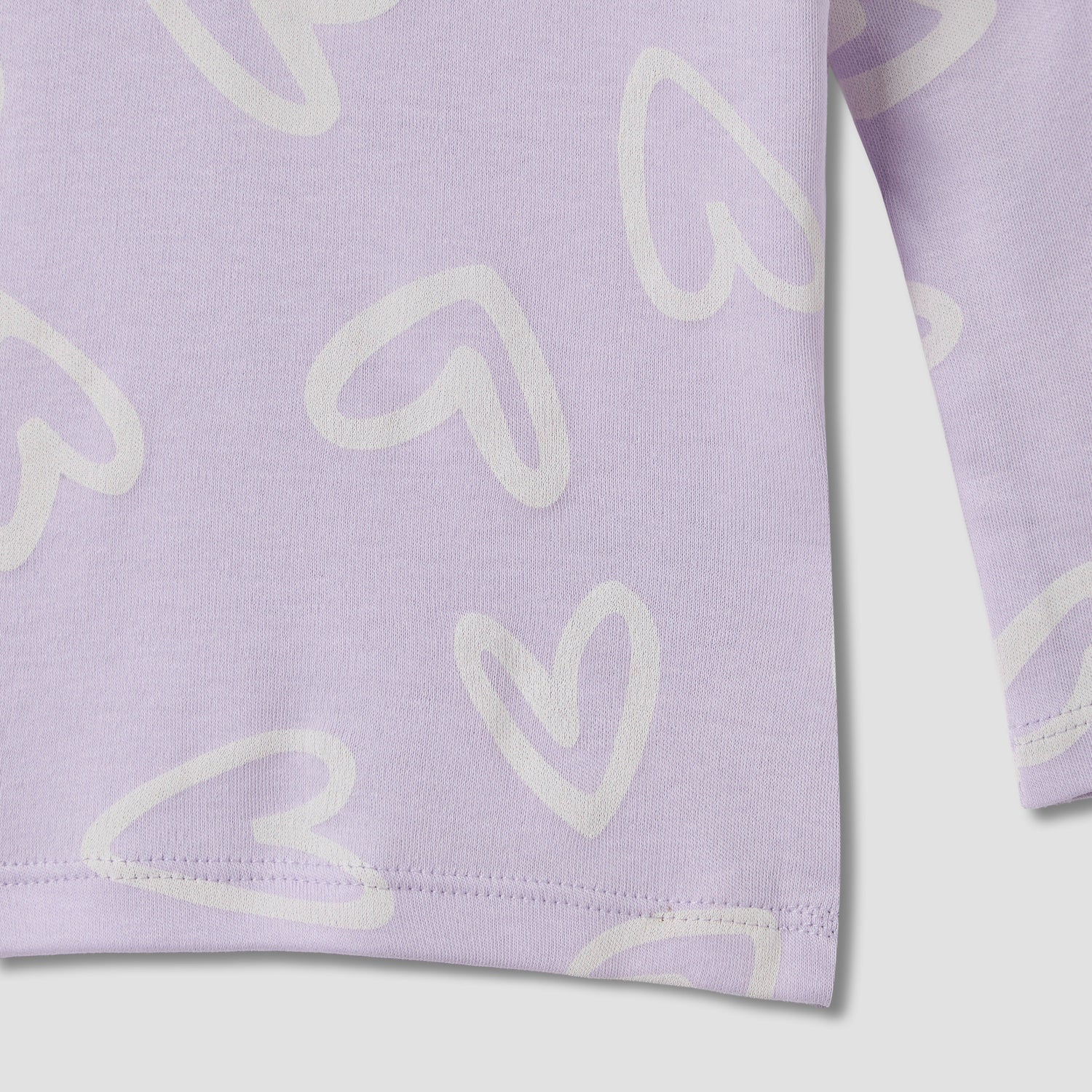 Juniors Heart Print T-shirt and Pyjama Set