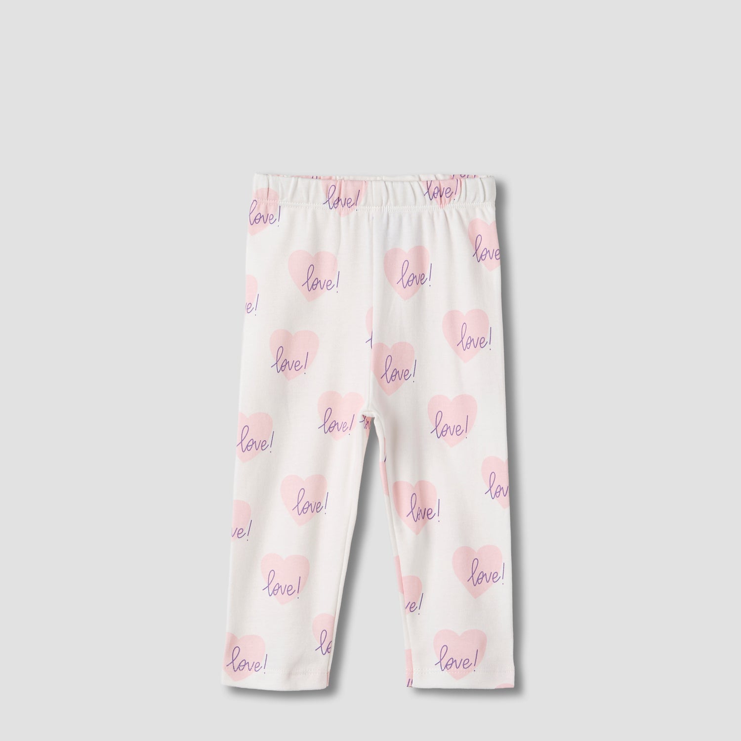 Juniors Heart Print T-shirt and Pyjama Set
