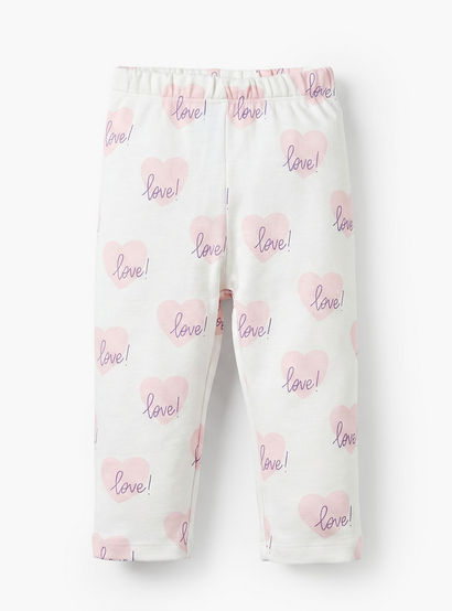 Juniors Heart Print T-shirt and Pyjama Set-baby-girls-clothing-nightwear-pyjamasets-image-4