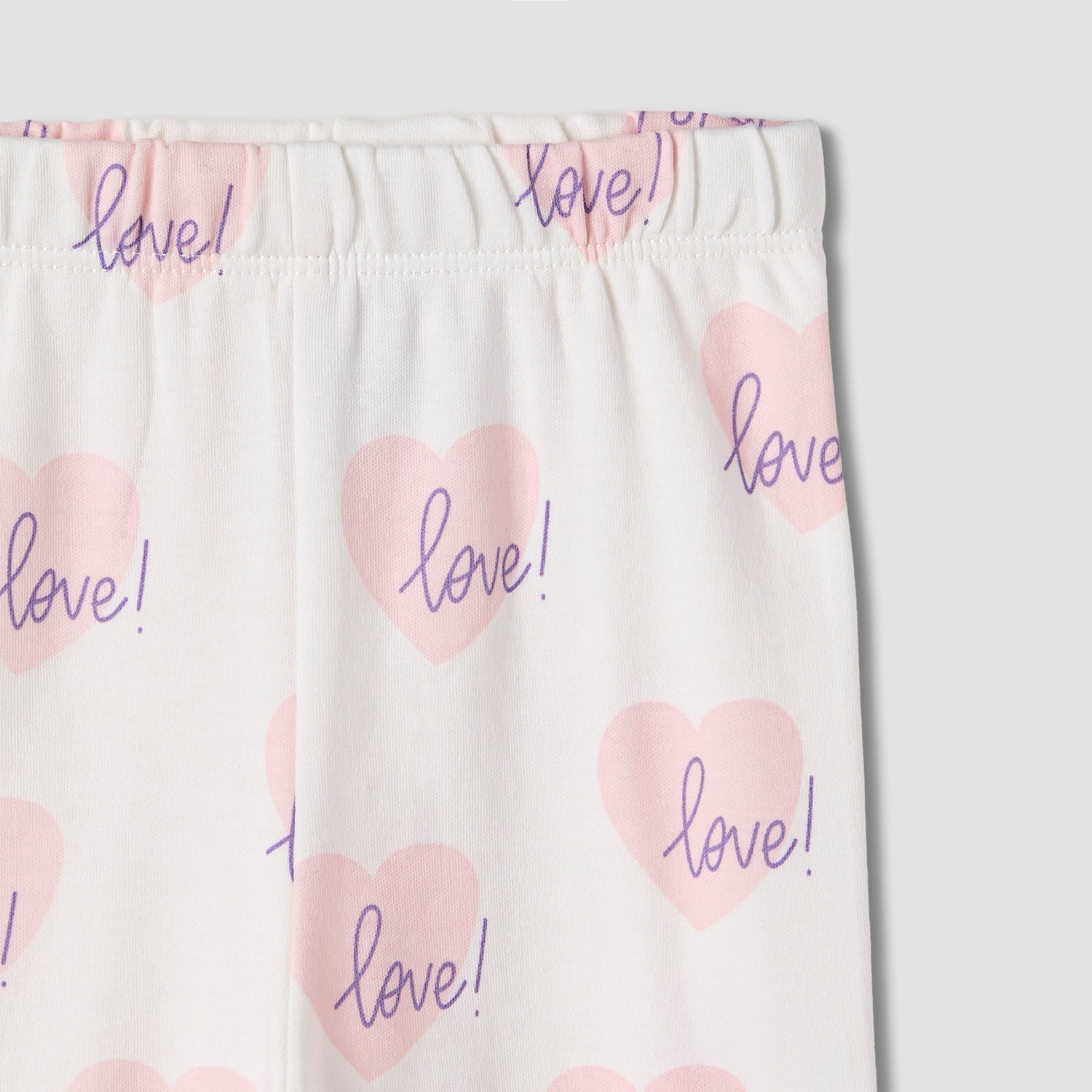 Juniors Heart Print T-shirt and Pyjama Set