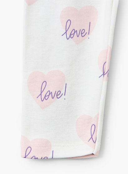 Juniors Heart Print T-shirt and Pyjama Set-baby-girls-clothing-nightwear-pyjamasets-image-9