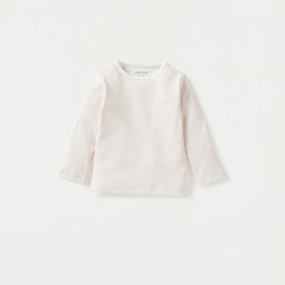 Juniors Striped Long Sleeves T-shirt and Pyjama Set