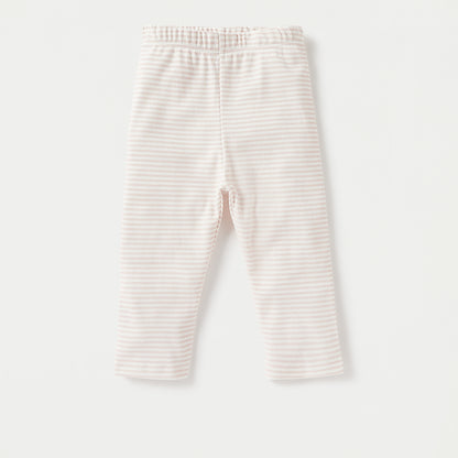 Juniors Striped Long Sleeves T-shirt and Pyjama Set