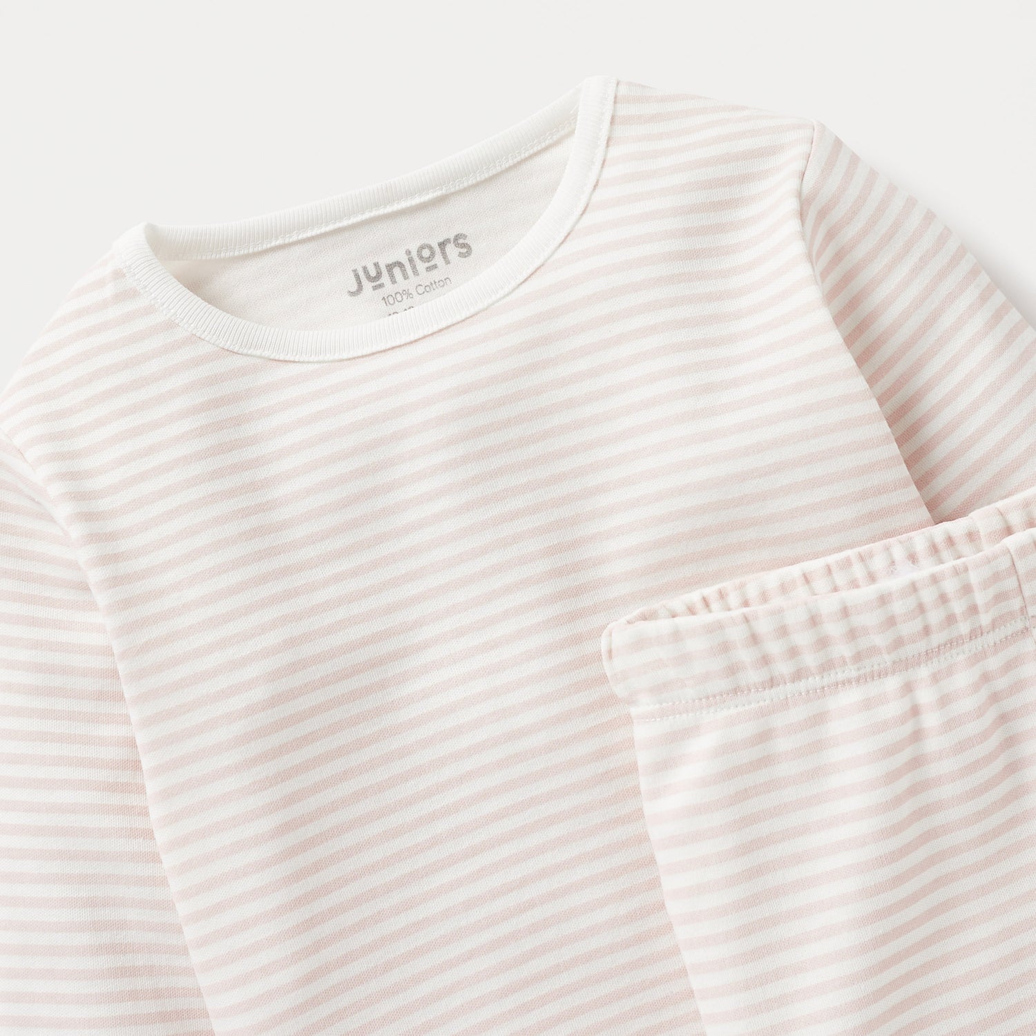 Juniors Striped Long Sleeves T-shirt and Pyjama Set