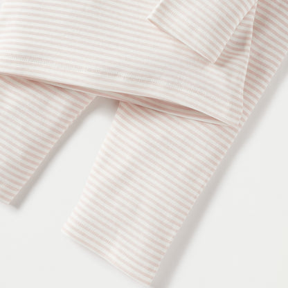 Juniors Striped Long Sleeves T-shirt and Pyjama Set