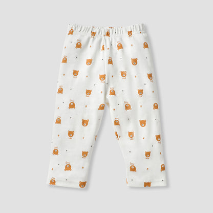 Juniors Bear Print Long Sleeves T-shirt and Pyjama Set