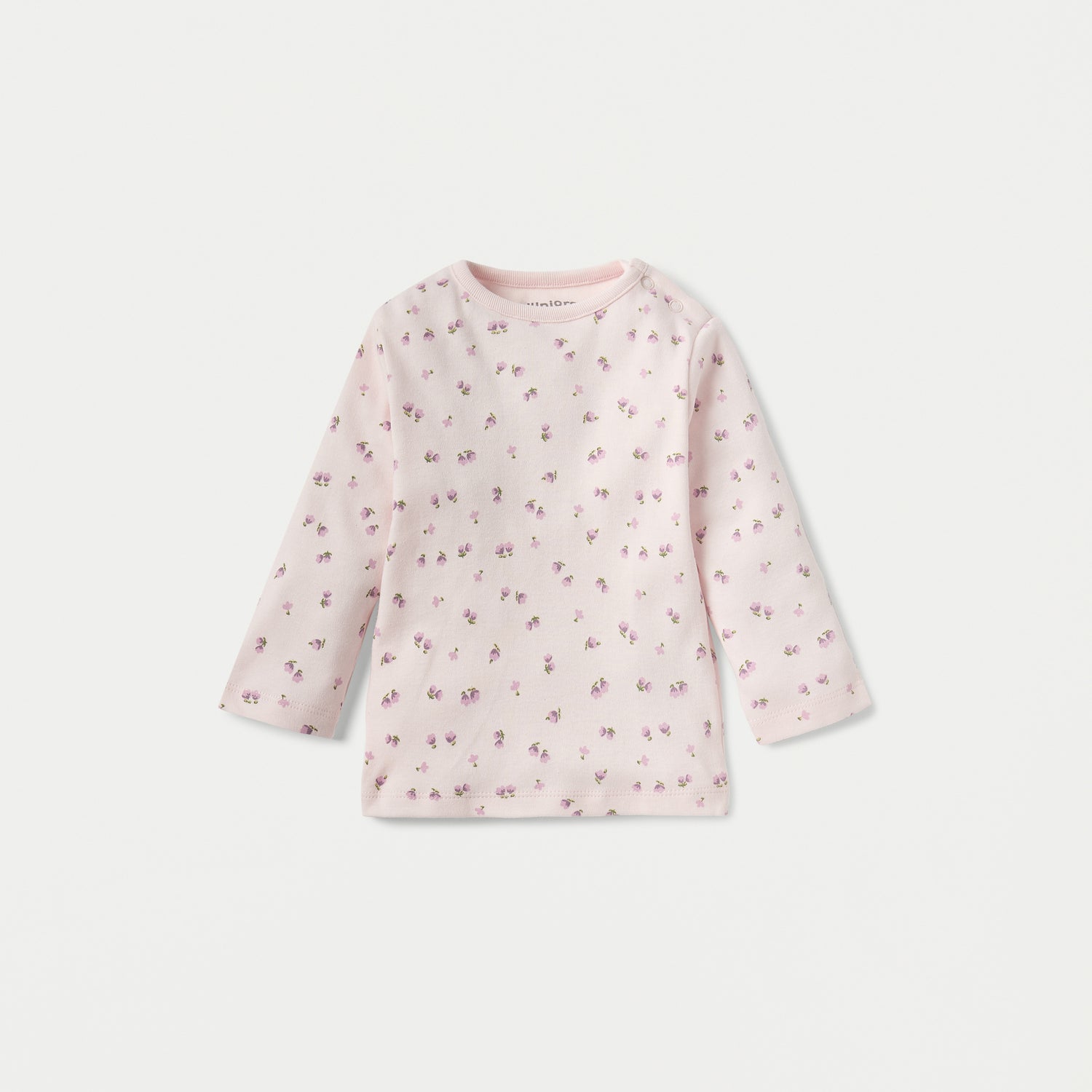 Juniors Floral Print Long Sleeves T-shirt and Pyjama Set