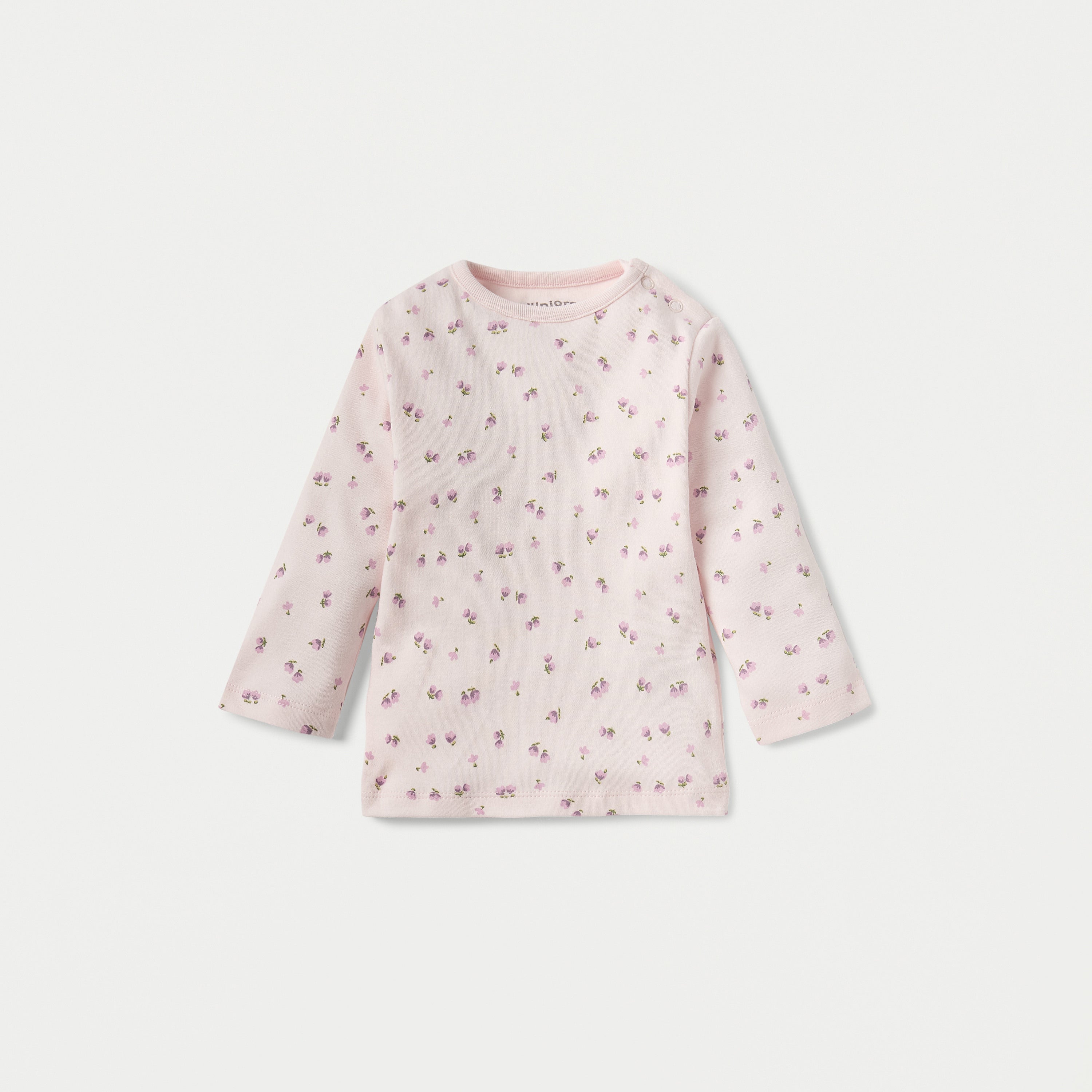 Juniors Floral Print Long Sleeves T-shirt and Pyjama Set