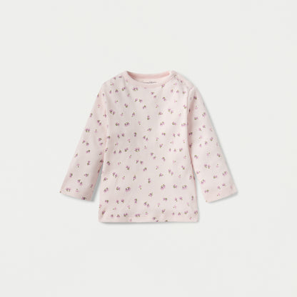 Juniors Floral Print Long Sleeves T-shirt and Pyjama Set