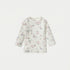 Juniors Printed Long Sleeves T-shirt and Pyjama Set - White / 12-18 mths