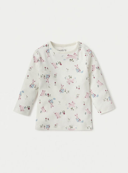 Juniors Printed Long Sleeves T-shirt and Pyjama Set-baby-girls-clothing-nightwear-pyjamasets-image-2
