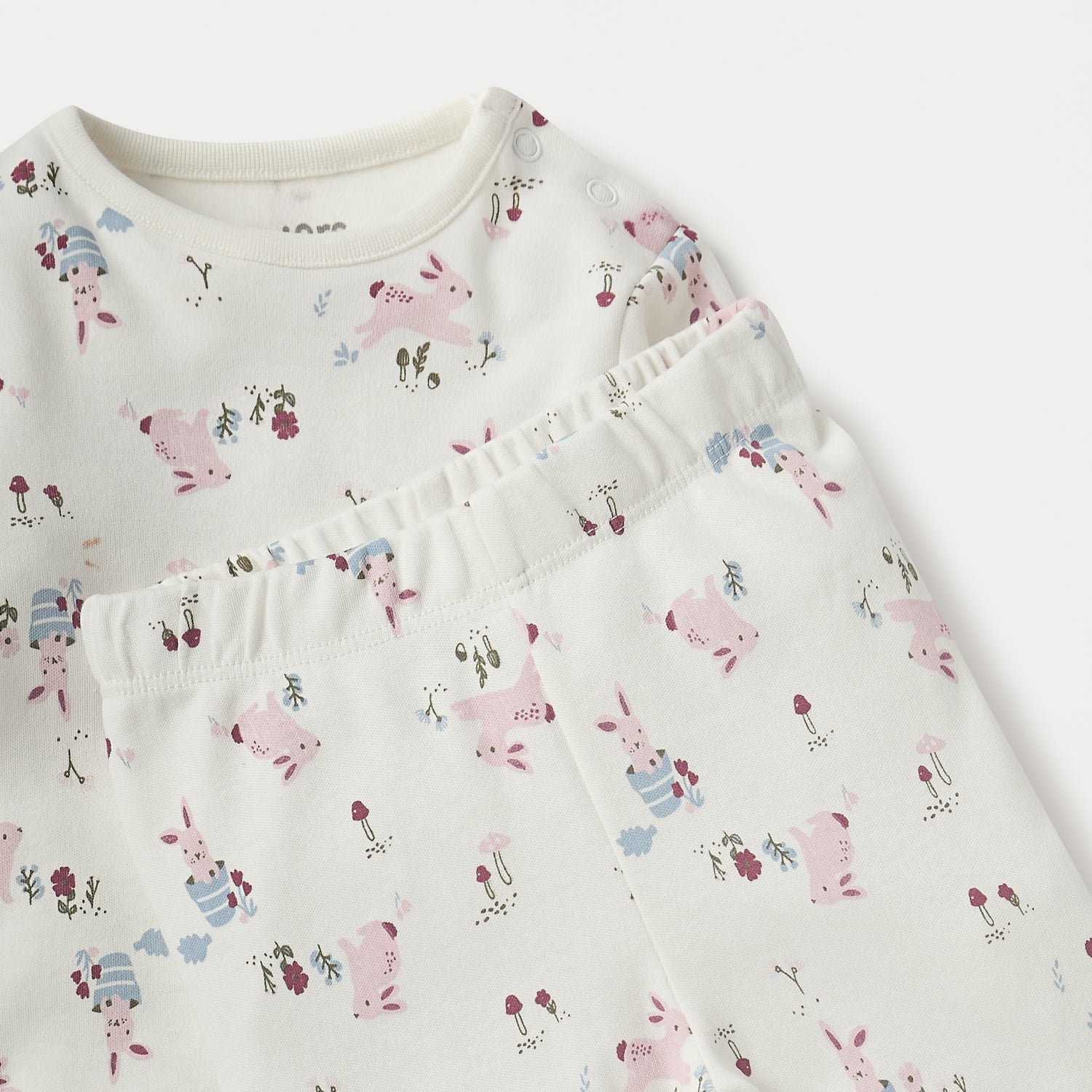 Juniors Printed Long Sleeves T-shirt and Pyjama Set
