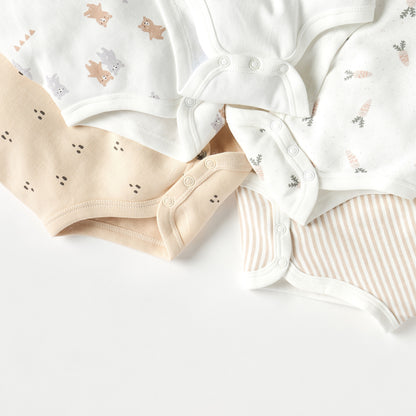Juniors Printed Sleeveless Bodysuit - Set of 5