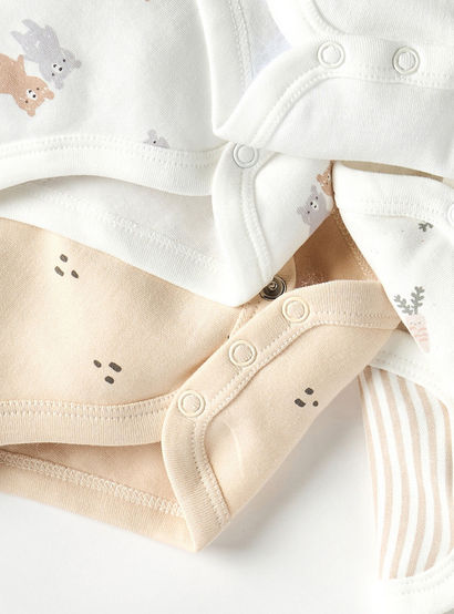 Juniors Printed Sleeveless Bodysuit - Set of 5-baby-girls-clothing-bodysuits-image-5