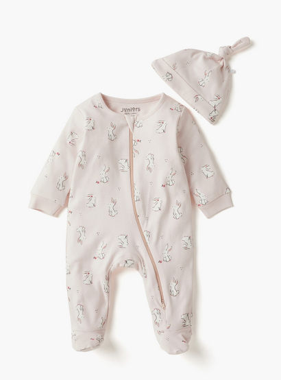 Juniors Bunny Print 4-Piece Clothing Gift Set-baby-girls-clothing-setsandcoords-image-2