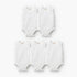 Giggles Sleeveless Bodysuit - Set of 5 - White / 18-24 mths