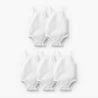 Giggles Solid Sleeveless Bodysuit - Set of 5-undefined-image-1