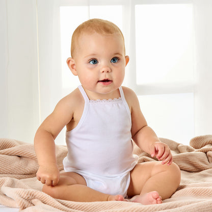 Giggles Solid Sleeveless Bodysuit - Set of 5