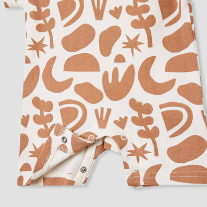Juniors Printed Romper with Short Sleeves - Set of 3