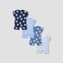 Juniors Printed Romper with Short Sleeves - Set of 4 - Multicolour / 12-18 mths