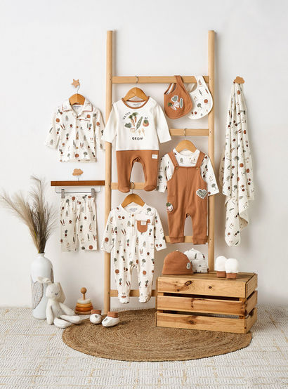 Juniors Round Neck Sleepsuit with Closed Feet - Cotton - Long Sleeves-baby-boys-clothing-nightwear-sleepsuits-image-8
