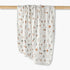 Juniors Baby Receiving Blanket with Vegetable Print - Cotton - Beige / 0-6 mths