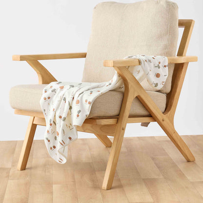 Juniors Baby Receiving Blanket with Vegetable Print - Cotton