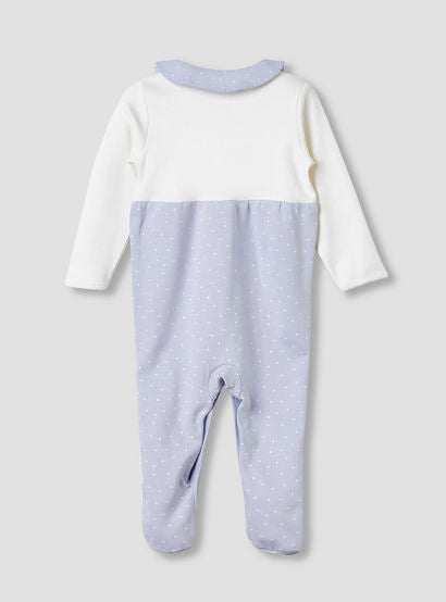 Juniors Peter Pan Collar Sleepsuit with Closed Feet - Cotton - Long Sleeves-baby-girls-clothing-nightwear-sleepsuits-image-2