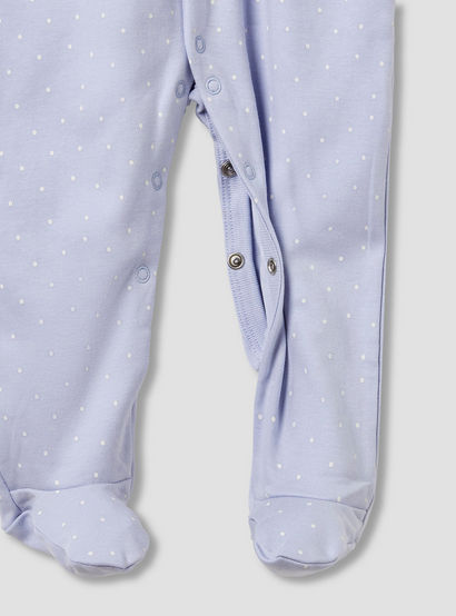 Juniors Peter Pan Collar Sleepsuit with Closed Feet - Cotton - Long Sleeves-baby-girls-clothing-nightwear-sleepsuits-image-4