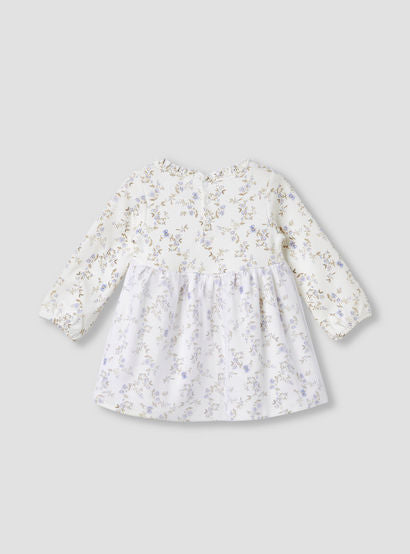 Juniors Girls Dress with Floral Print - Cotton - Long Sleeves - Round Neck-baby-girls-clothing-dressesandjumpsuits-image-2