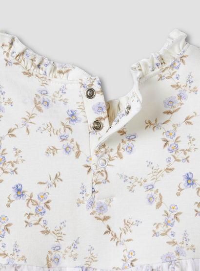 Juniors Girls Dress with Floral Print - Cotton - Long Sleeves - Round Neck-baby-girls-clothing-dressesandjumpsuits-image-5