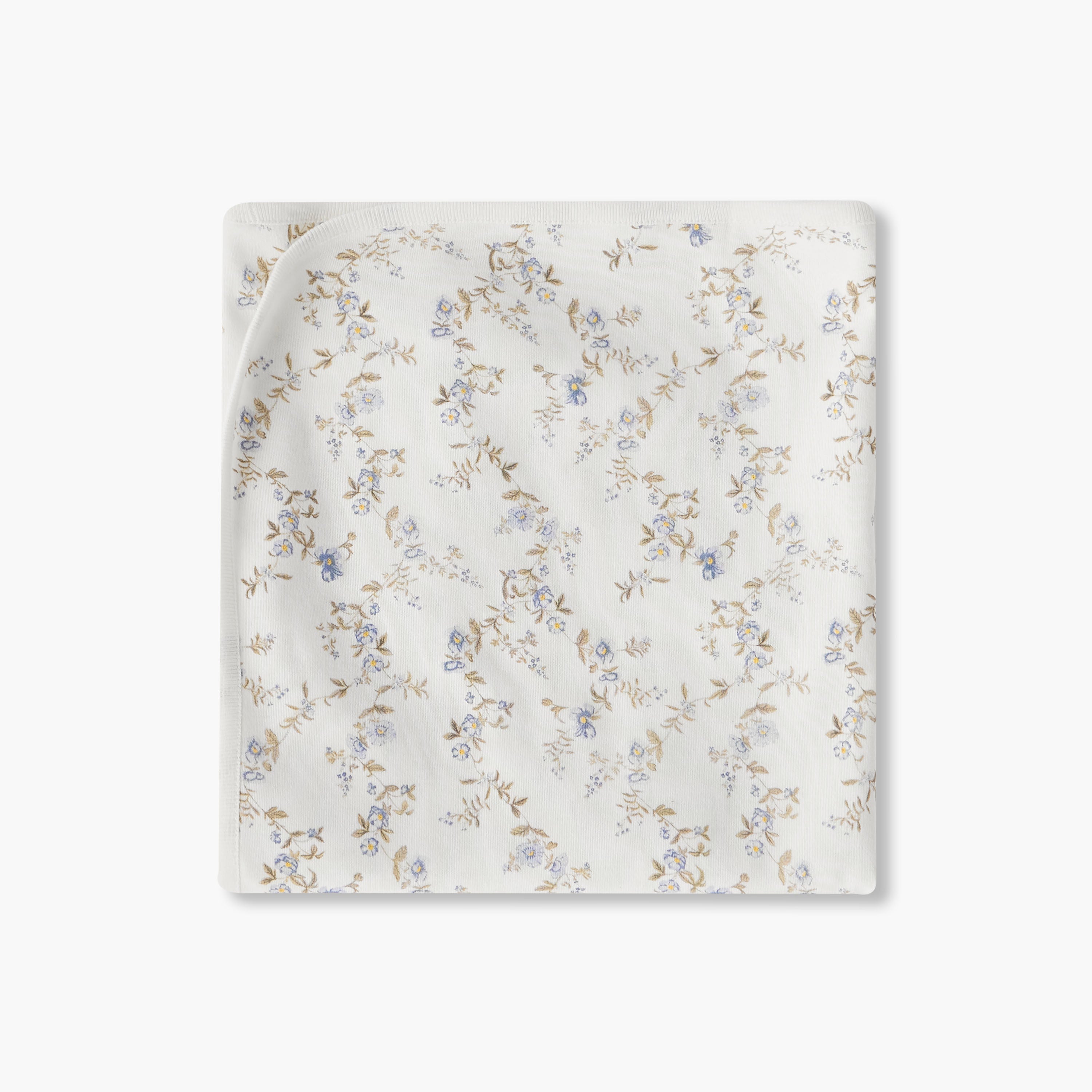 Juniors Baby Receiving Blanket with Floral Print - Cotton