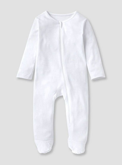 Juniors Solid Sleepsuit with Long Sleeves and Zip Closure - Set of 3-baby-girls-clothing-multipacks-image-2