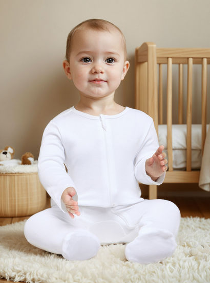 Juniors Solid Sleepsuit with Long Sleeves and Zip Closure - Set of 3-baby-girls-clothing-multipacks-image-5