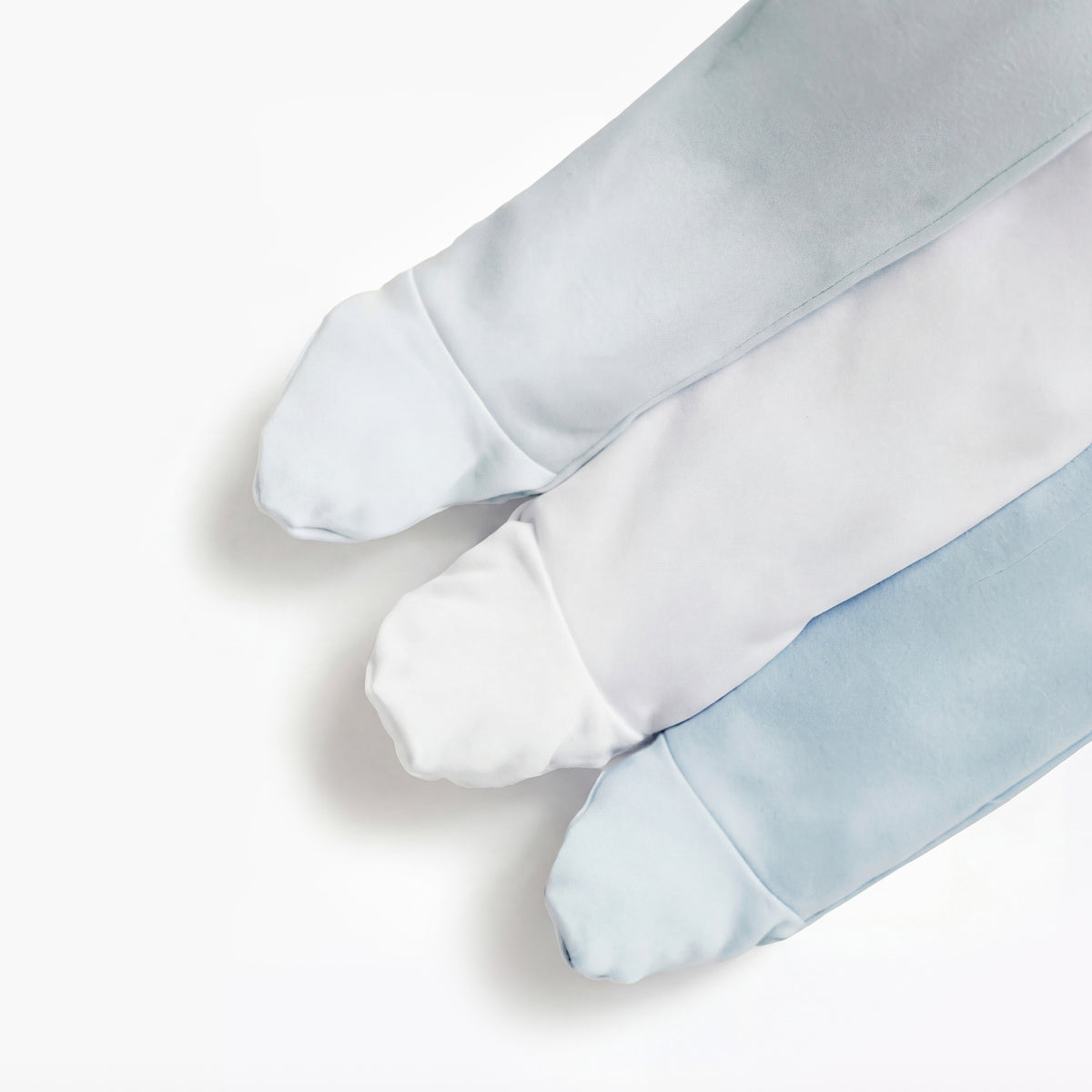 Juniors Solid Closed Feet Sleepsuit with Zip Closure - Set of 3