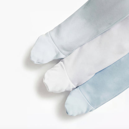 Juniors Solid Closed Feet Sleepsuit with Zip Closure - Set of 3